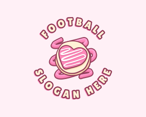 Heart Cookie Icing Bites logo design