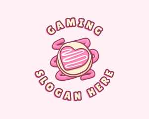 Heart Cookie Icing Bites logo design