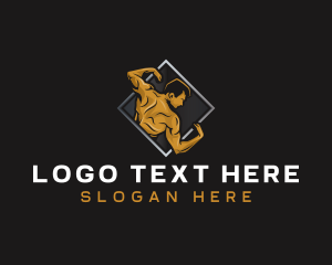 Exercise - Gym Bodybuilder Fitness logo design