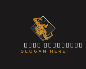 Gym Bodybuilder Fitness logo design