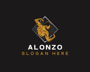 Gym Bodybuilder Fitness logo design