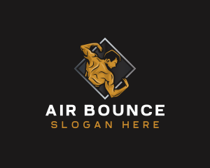 Gym Bodybuilder Fitness logo design