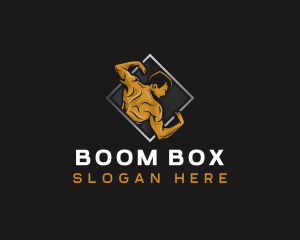 Gym Bodybuilder Fitness logo design