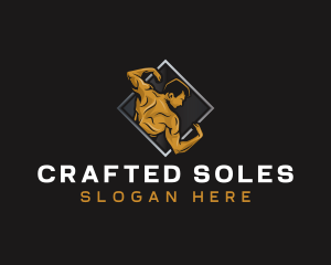 Gym Bodybuilder Fitness logo design