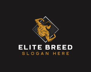 Gym Bodybuilder Fitness logo design