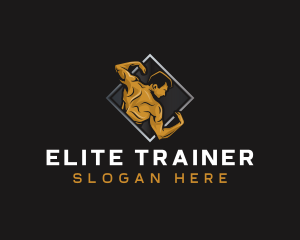 Gym Bodybuilder Fitness logo design