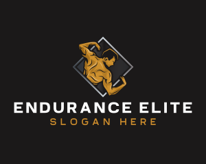 Gym Bodybuilder Fitness logo design