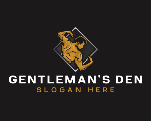 Gym Bodybuilder Fitness logo design