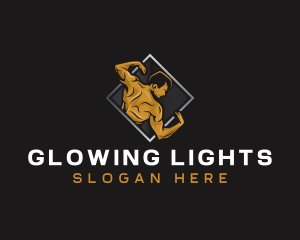 Gym Bodybuilder Fitness logo design