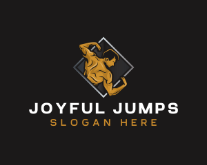 Gym Bodybuilder Fitness logo design