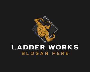 Gym Bodybuilder Fitness logo design