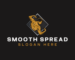 Gym Bodybuilder Fitness logo design