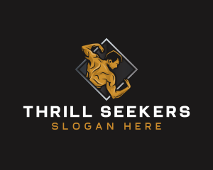 Gym Bodybuilder Fitness logo design