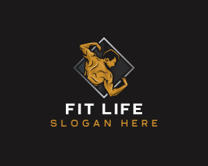 Fitness - Gym Bodybuilder Fitness logo design