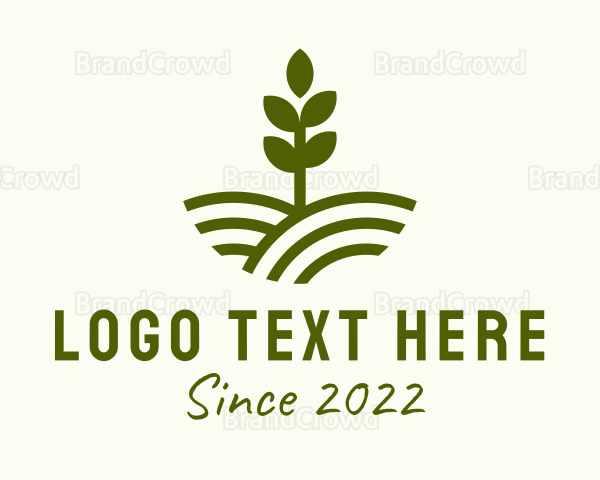 Seedling Farm Plant Logo