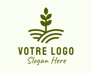Seedling Farm Plant  Logo