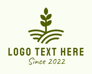 Gardener - Seedling Farm Plant logo design