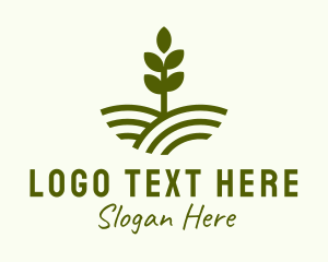 Seedling Farm Plant  Logo