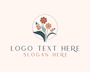 Plant - Stylish Flower Bouquet logo design