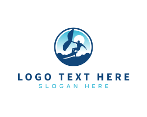 Waves - Water Foil Surfing logo design