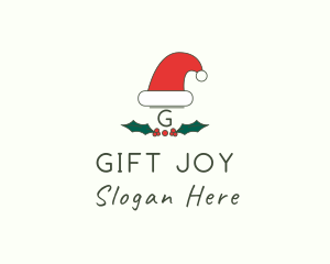 Santa Hat Decor logo design