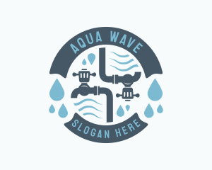 Water Droplet Faucet logo design