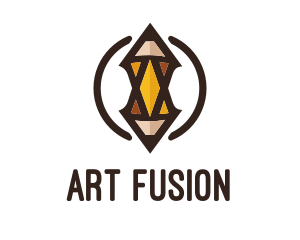 Creative Art Drawing Pencil logo design