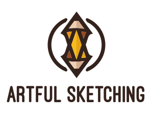 Creative Art Drawing Pencil logo design