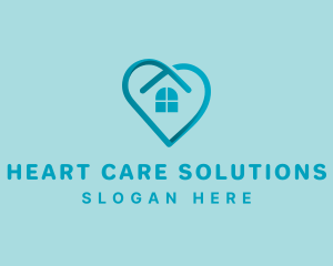 Heart House Real Estate logo design