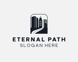 Building Road Pathway logo design