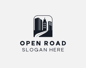 Building Road Pathway logo design