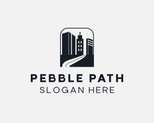 Building Road Pathway logo design