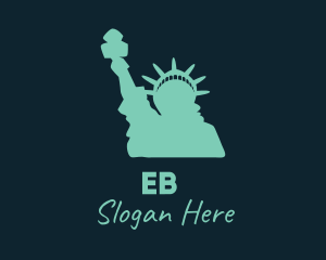 Green Statue of Liberty Logo