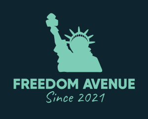 Liberty - Green Statue of Liberty logo design