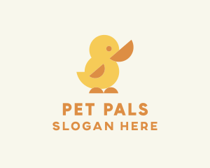 Pet Duck Chick logo design