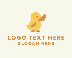 Rubber - Pet Duck Chick logo design