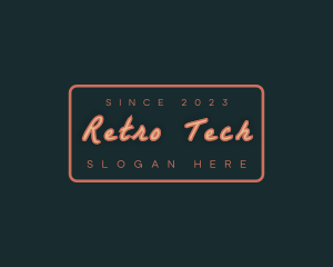 Retro Shop Business logo design