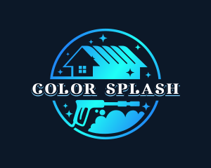 Pressure Washer Sanitation Housekeeping logo design