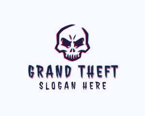 Game Skull Anaglyph Logo
