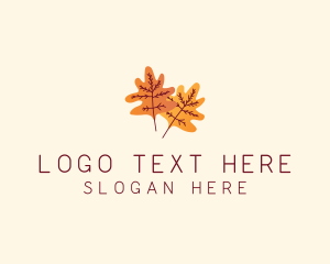 Natural Products - Autumn Season Leaves logo design