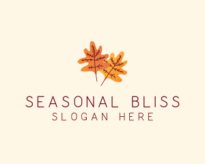 Season - Autumn Season Leaves logo design