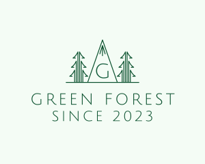 Pine Tree Forest logo design