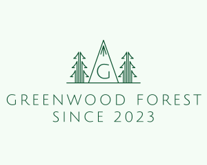 Pine Tree Forest logo design