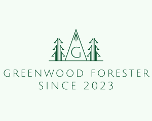 Pine Tree Forest logo design