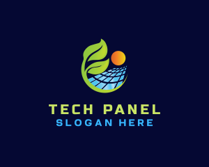 Panel - Solar Panel Leaf logo design