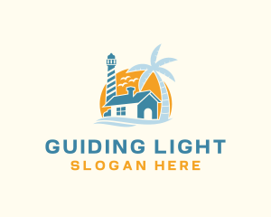 Lighthouse - Sunset Lighthouse Resort logo design