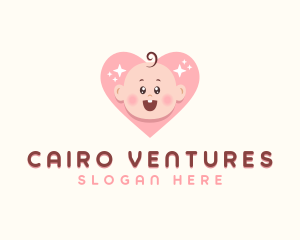 Cute Baby Heart logo design