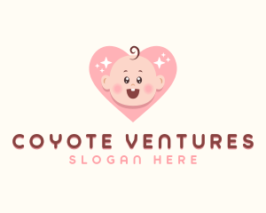 Cute Baby Heart logo design