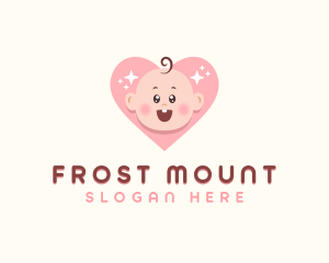 Cute Baby Heart logo design