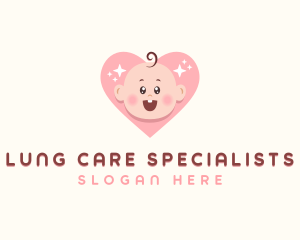 Cute Baby Heart logo design